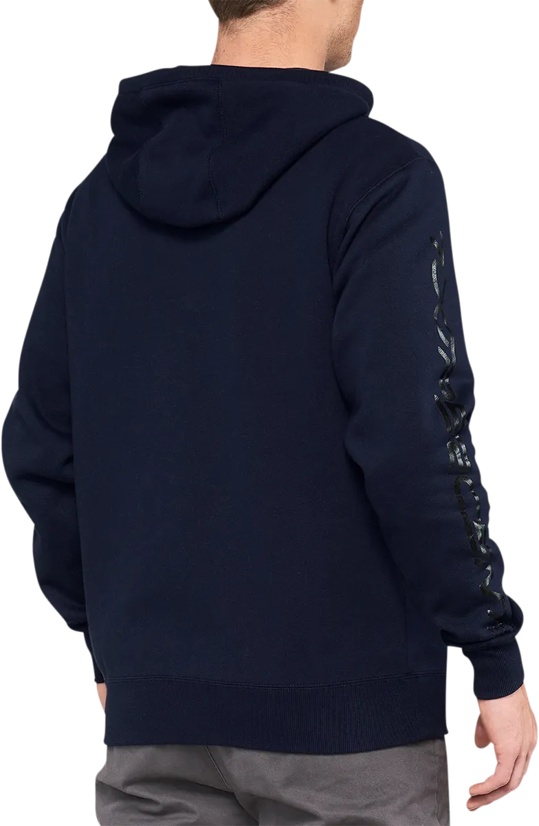 100% Syndicate Fleece Zip-Up Hoodie - Navy/Black - Medium 36017-402-11