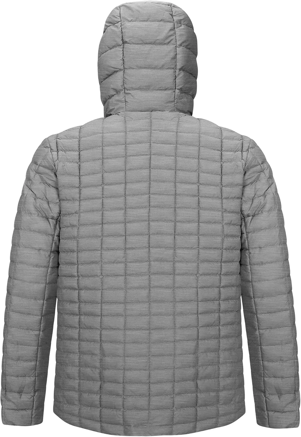 33,000ft Men's Thermolite Packable Hooded Quilted Puffer Jacket, Lightweight Warm Puffy Insulated Winter Coat