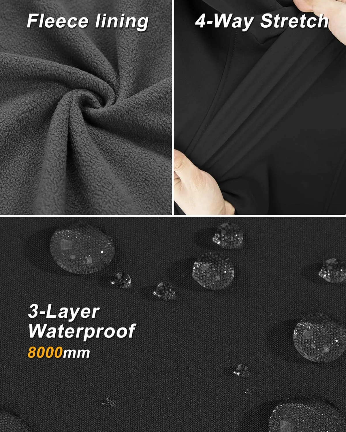 33,000ft Women's Hooded Lightweight Softshell Vest Fleece Lined Windproof Zip Up Sleeveless Jacket for Hiking Golf Running