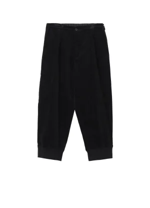 50C VELVET HEM RIB PANTS