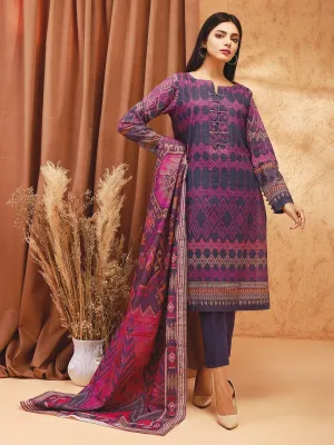 ACE Galleria Digital Printed Unstitched 3 Piece Khaddar Suit ACE 12149