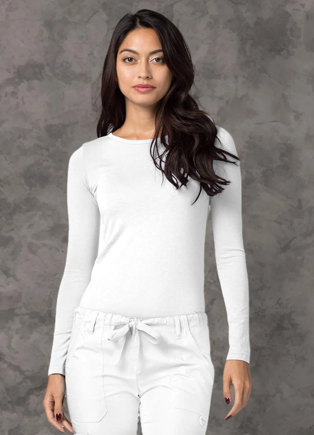 Adar Underscrubs for Women 2 Pack - Long Sleeve Underscrub Comfort Tee