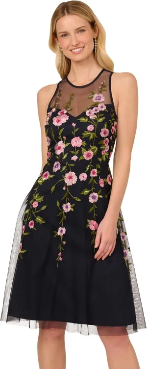 Adrianna Papell Women's Bead Embroidery Dress