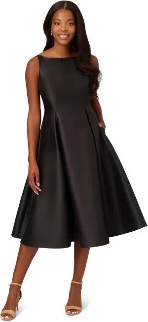 Adrianna Papell Women's Sleeveless Tea Length Dress