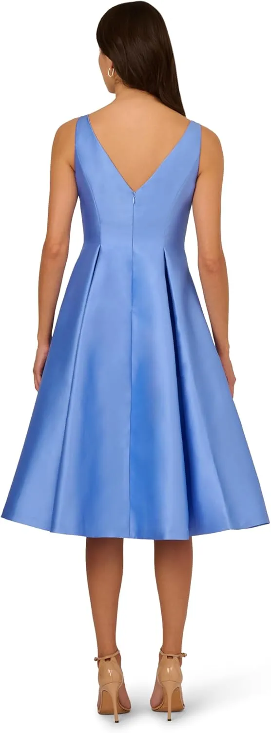 Adrianna Papell Women's Sleeveless Tea Length Dress