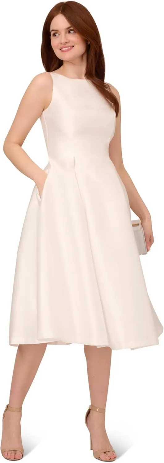 Adrianna Papell Women's Sleeveless Tea Length Dress