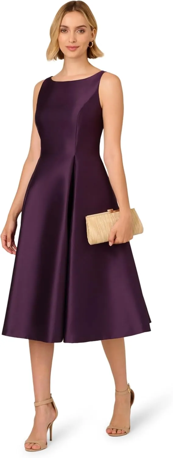Adrianna Papell Women's Sleeveless Tea Length Dress
