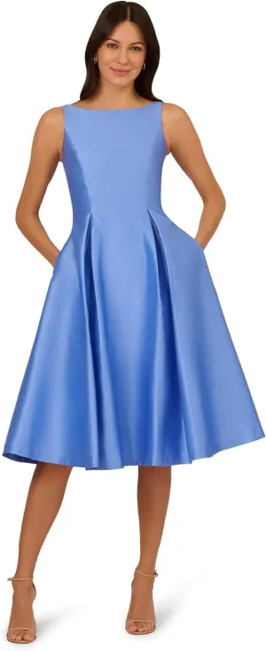 Adrianna Papell Women's Sleeveless Tea Length Dress