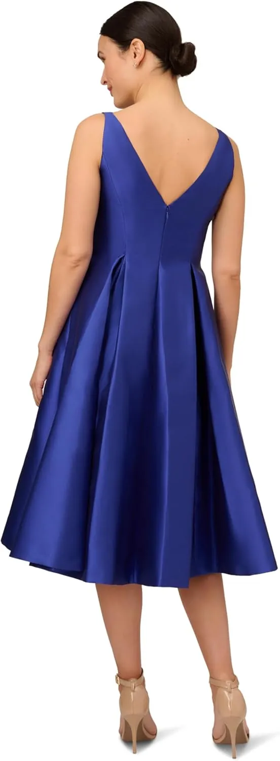 Adrianna Papell Women's Sleeveless Tea Length Dress