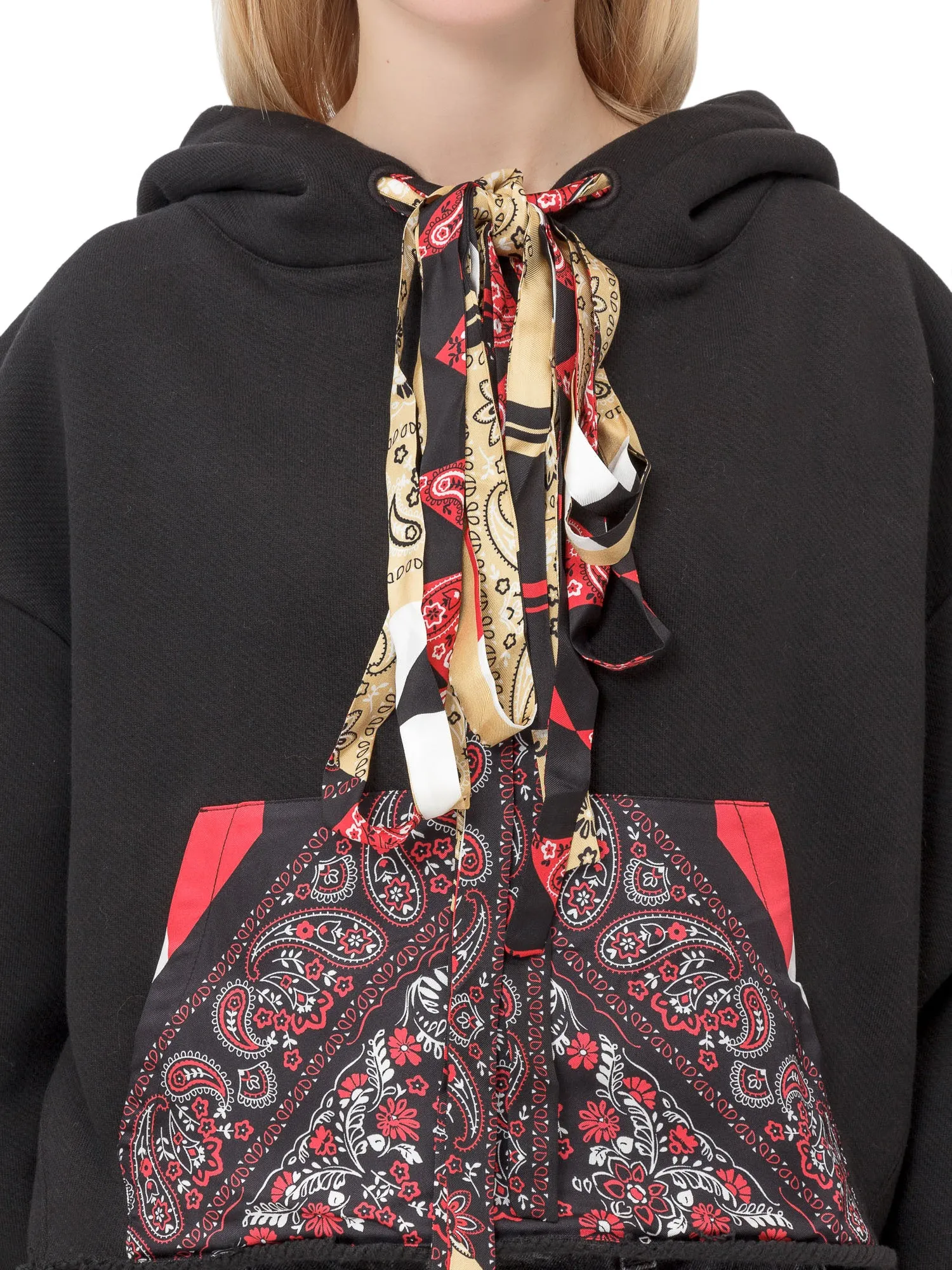 Alanui Scarf Tied Hoodie
