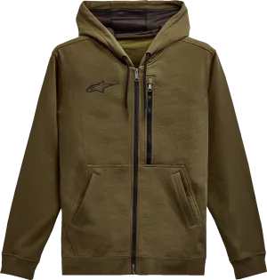 ALPINESTARS Asymmetrical Zip-up Hoodie - Military - Medium 121351030690M