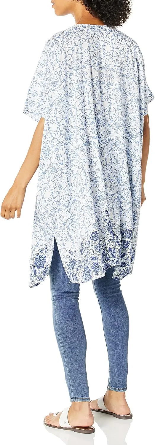 Angie Women's Boho Long Duster Kimono Cardigan