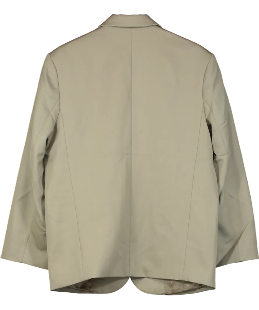Anine Bing Green Single Breasted Wool Blazer UK M