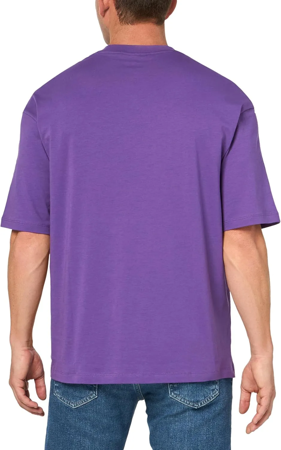 Armani Exchange Men's Comfort Fit Cotton Jersey Color Logo Tee