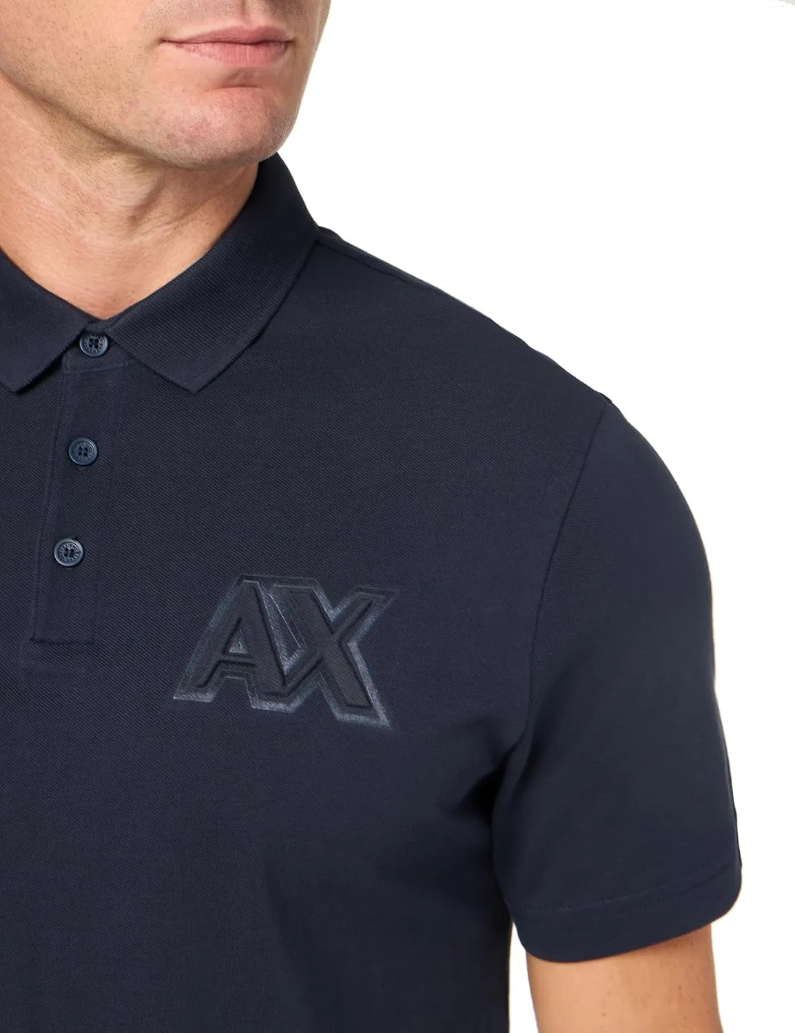 Armani Exchange Men's Regular Fit Shiney Logo Polo