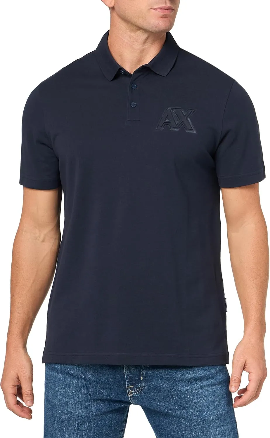 Armani Exchange Men's Regular Fit Shiney Logo Polo