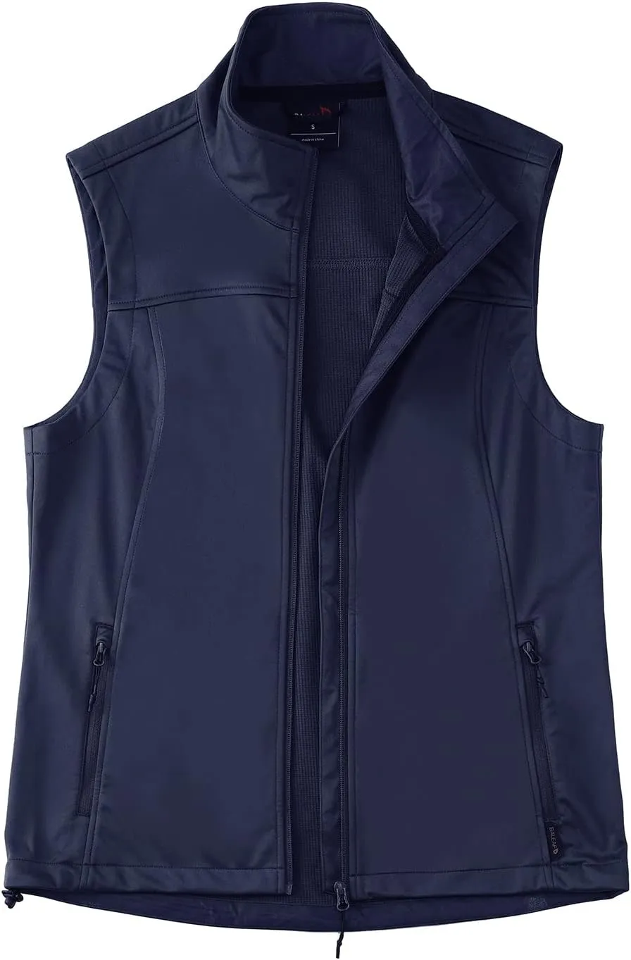 baleaf Women's Lightweight Vest Softshell Sleeveless Jacket Windproof Stand Collar with Zipper Pockets Running Hiking Golf
