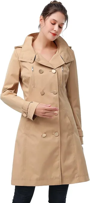 BGSD Women Amari Waterproof Hooded Trench Coat - Regular & Plus Size
