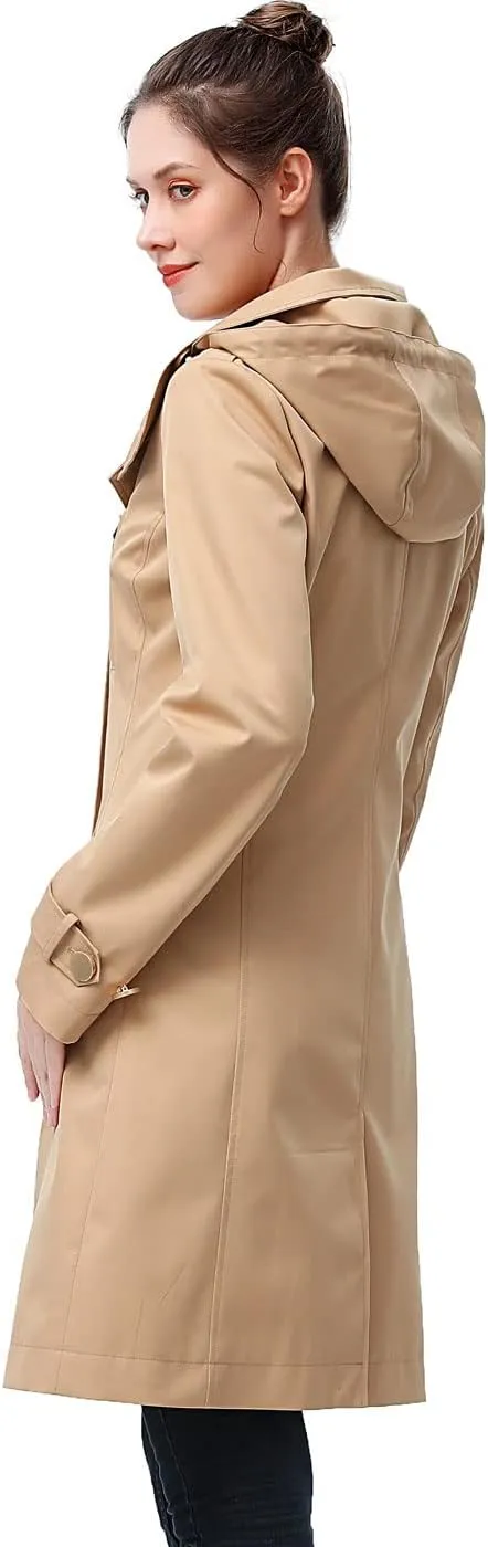 BGSD Women Amari Waterproof Hooded Trench Coat - Regular & Plus Size