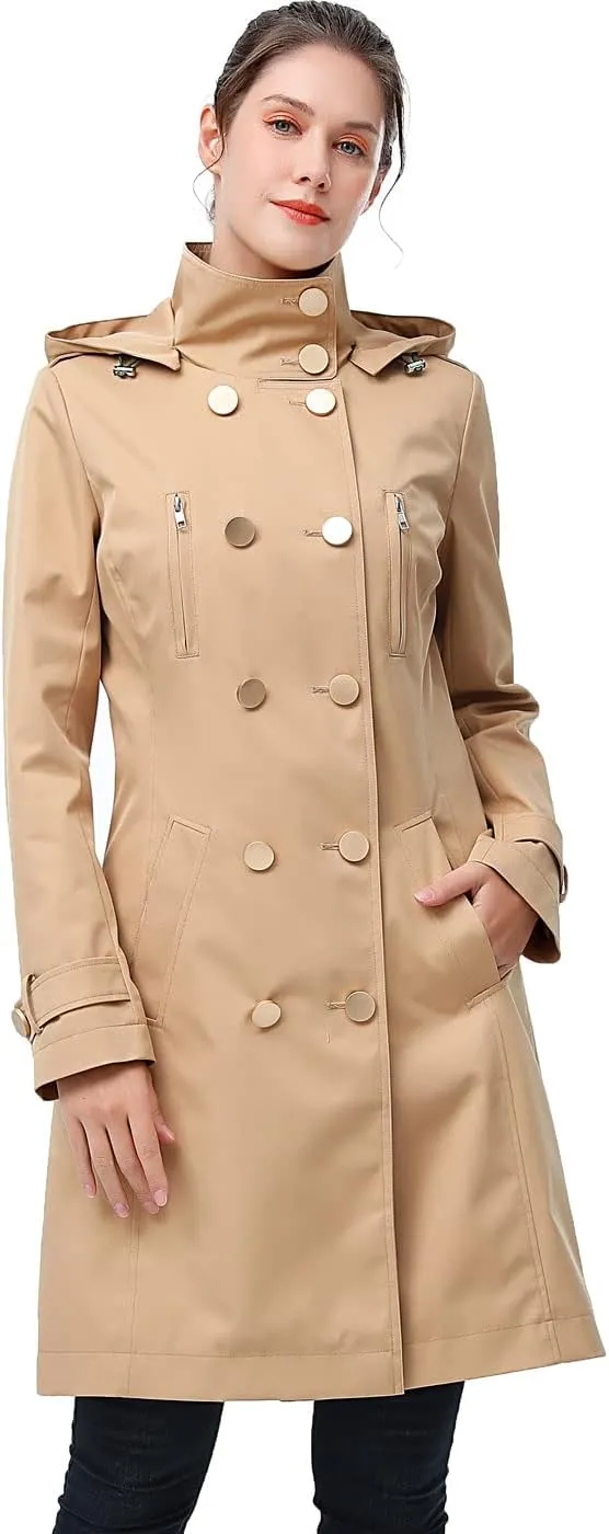 BGSD Women Amari Waterproof Hooded Trench Coat - Regular & Plus Size