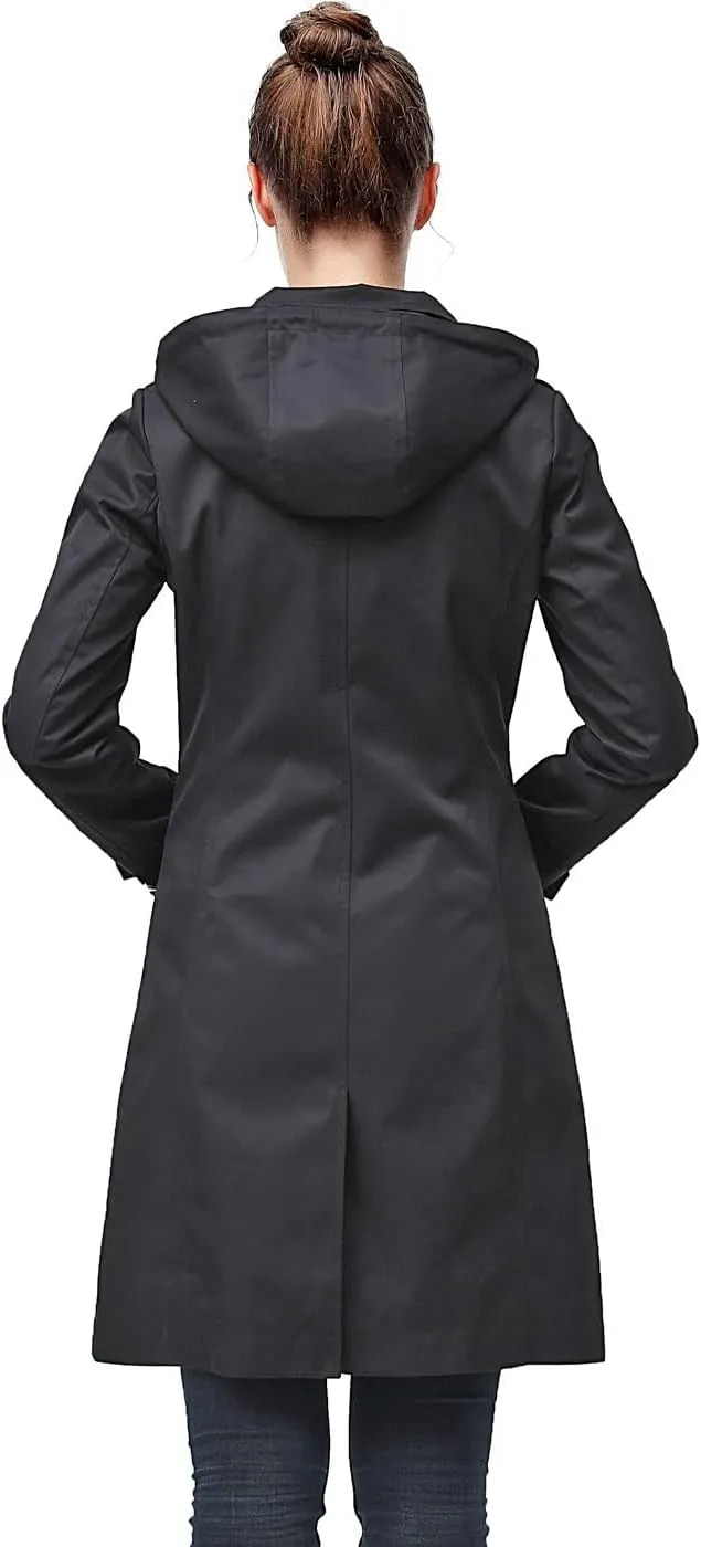 BGSD Women Amari Waterproof Hooded Trench Coat - Regular & Plus Size