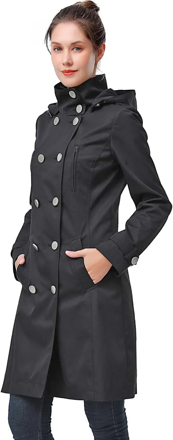 BGSD Women Amari Waterproof Hooded Trench Coat - Regular & Plus Size