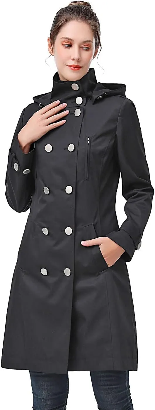 BGSD Women Amari Waterproof Hooded Trench Coat - Regular & Plus Size