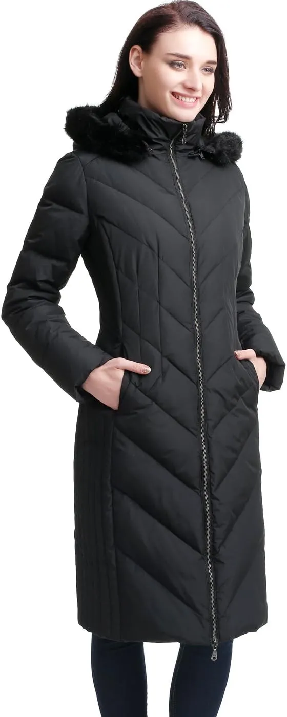 BGSD Women Marlene Waterproof Hooded Long Down Coat Novelty Winter Jacket - Regular & Plus Size
