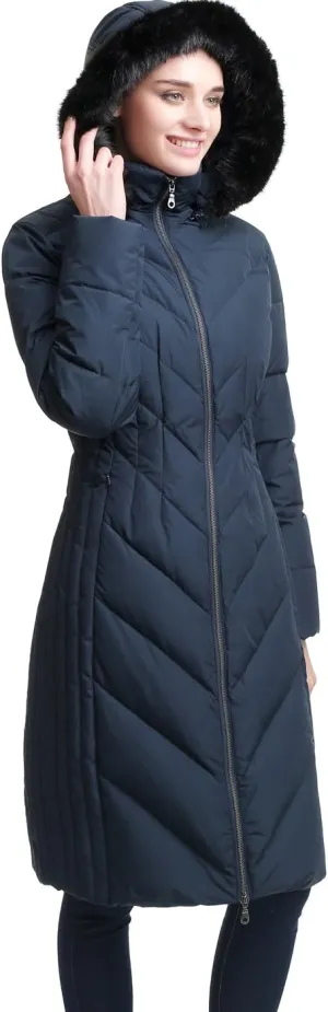BGSD Women Marlene Waterproof Hooded Long Down Coat Novelty Winter Jacket - Regular & Plus Size