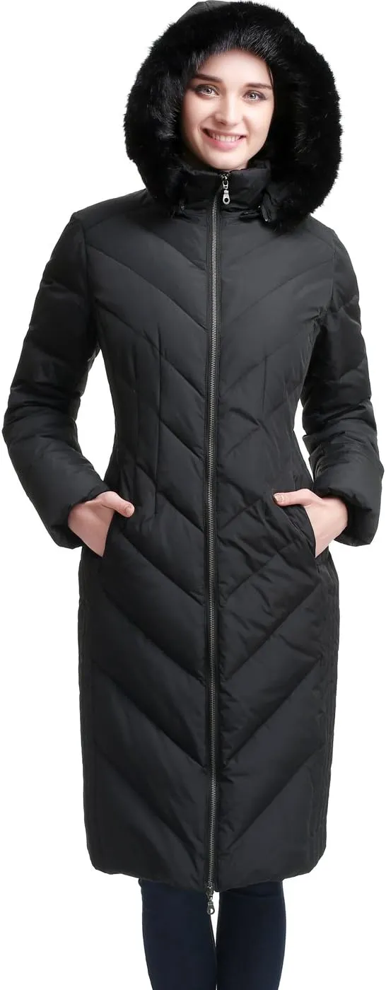 BGSD Women Marlene Waterproof Hooded Long Down Coat Novelty Winter Jacket - Regular & Plus Size