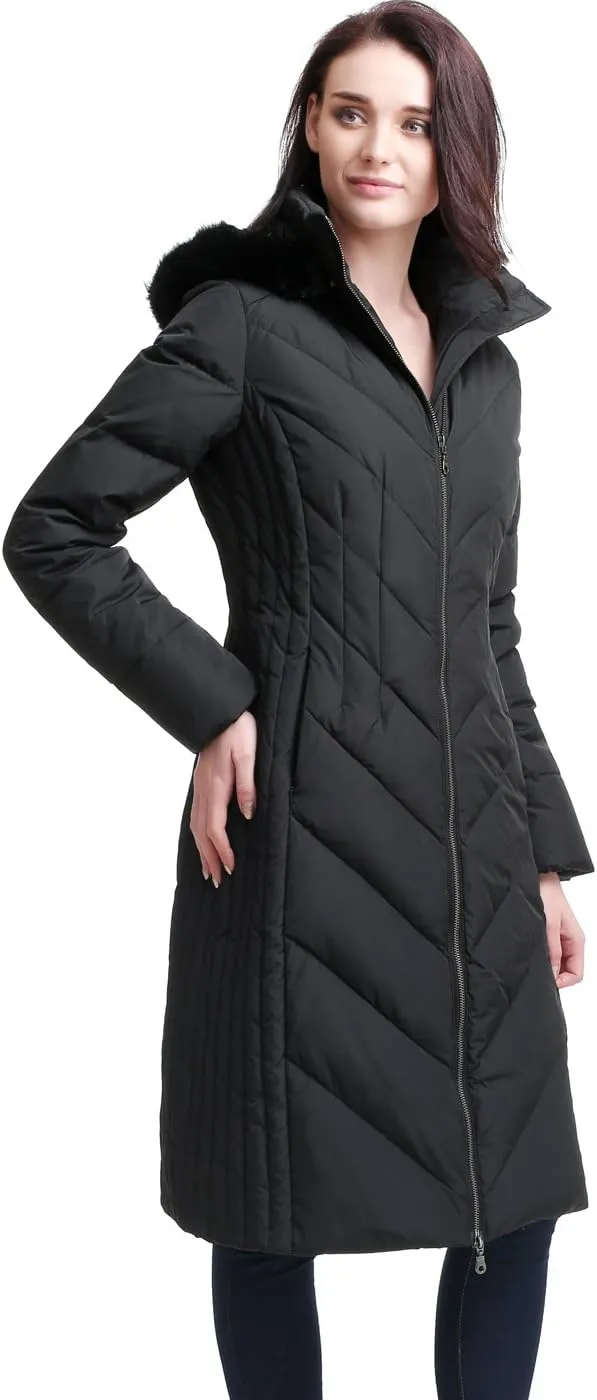 BGSD Women Marlene Waterproof Hooded Long Down Coat Novelty Winter Jacket - Regular & Plus Size