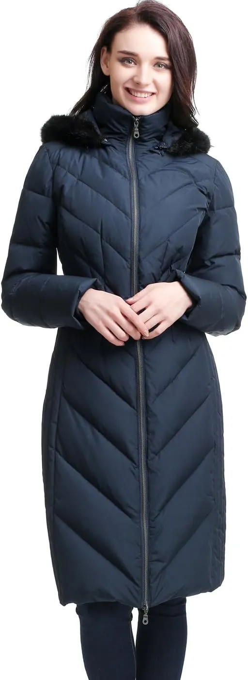 BGSD Women Marlene Waterproof Hooded Long Down Coat Novelty Winter Jacket - Regular & Plus Size