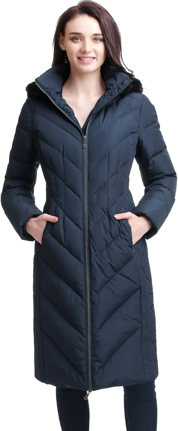 BGSD Women Marlene Waterproof Hooded Long Down Coat Novelty Winter Jacket - Regular & Plus Size