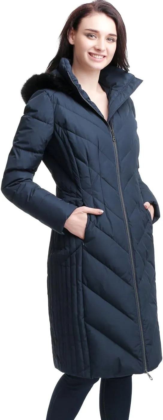 BGSD Women Marlene Waterproof Hooded Long Down Coat Novelty Winter Jacket - Regular & Plus Size