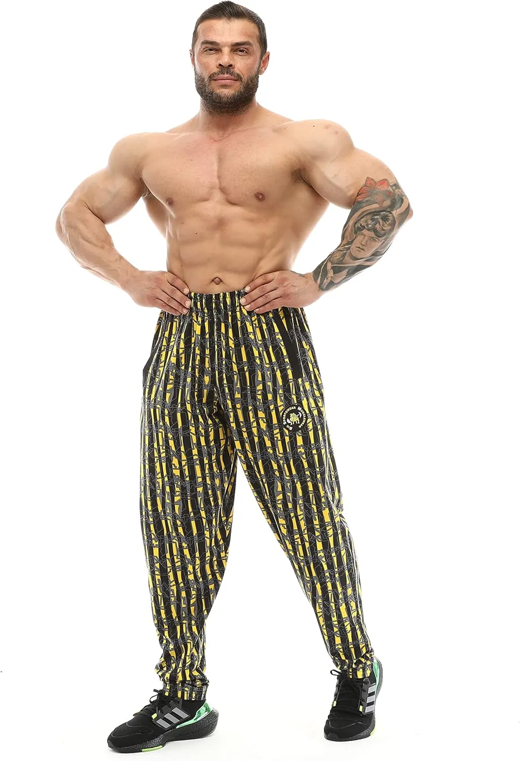 BIG SAM SPORTSWEAR COMPANY Men's Baggy Sweatpants with Pockets, Bodybuilding Active Wear Comfort Design Muscle Pants