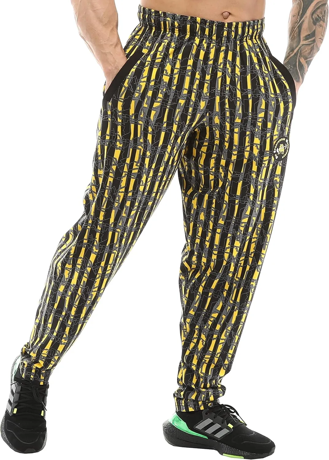 BIG SAM SPORTSWEAR COMPANY Men's Baggy Sweatpants with Pockets, Bodybuilding Active Wear Comfort Design Muscle Pants