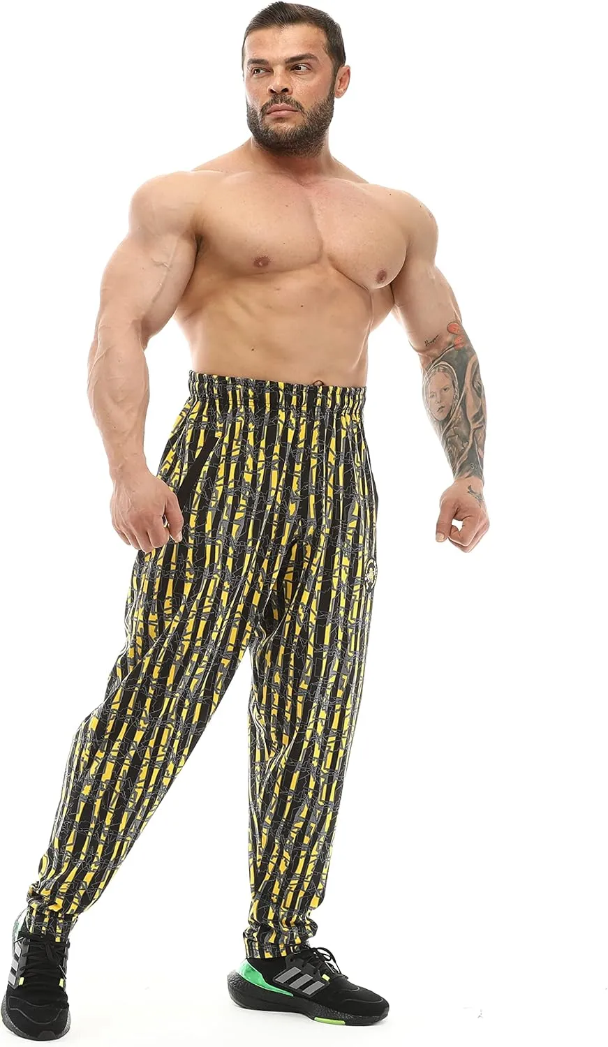 BIG SAM SPORTSWEAR COMPANY Men's Baggy Sweatpants with Pockets, Bodybuilding Active Wear Comfort Design Muscle Pants