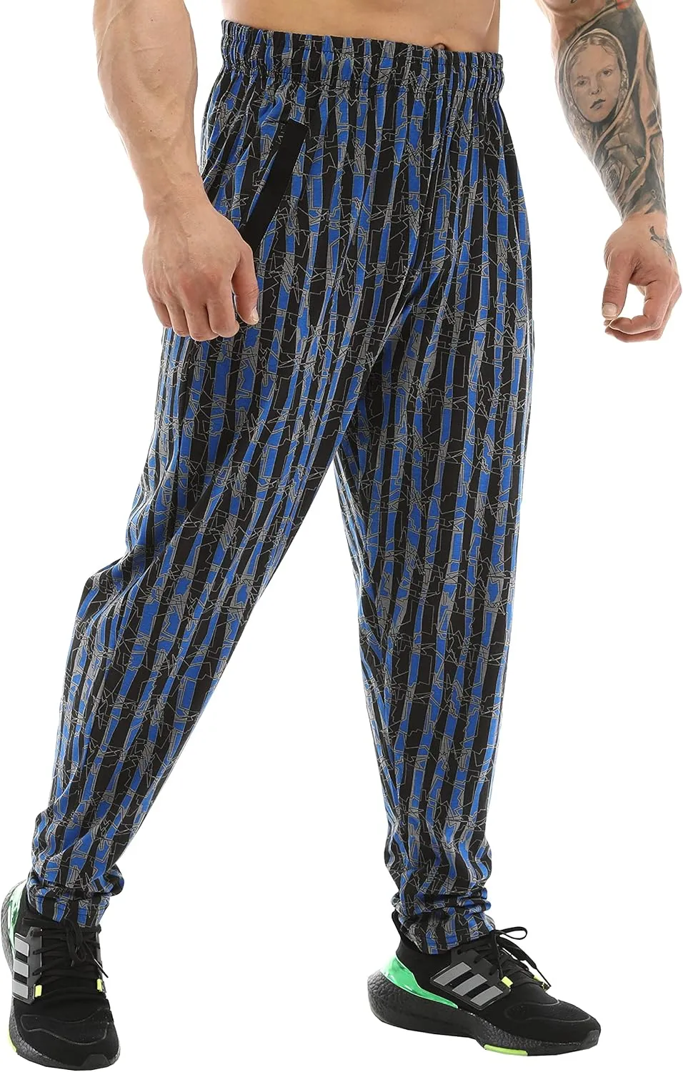 BIG SAM SPORTSWEAR COMPANY Men's Baggy Sweatpants with Pockets, Bodybuilding Active Wear Comfort Design Muscle Pants