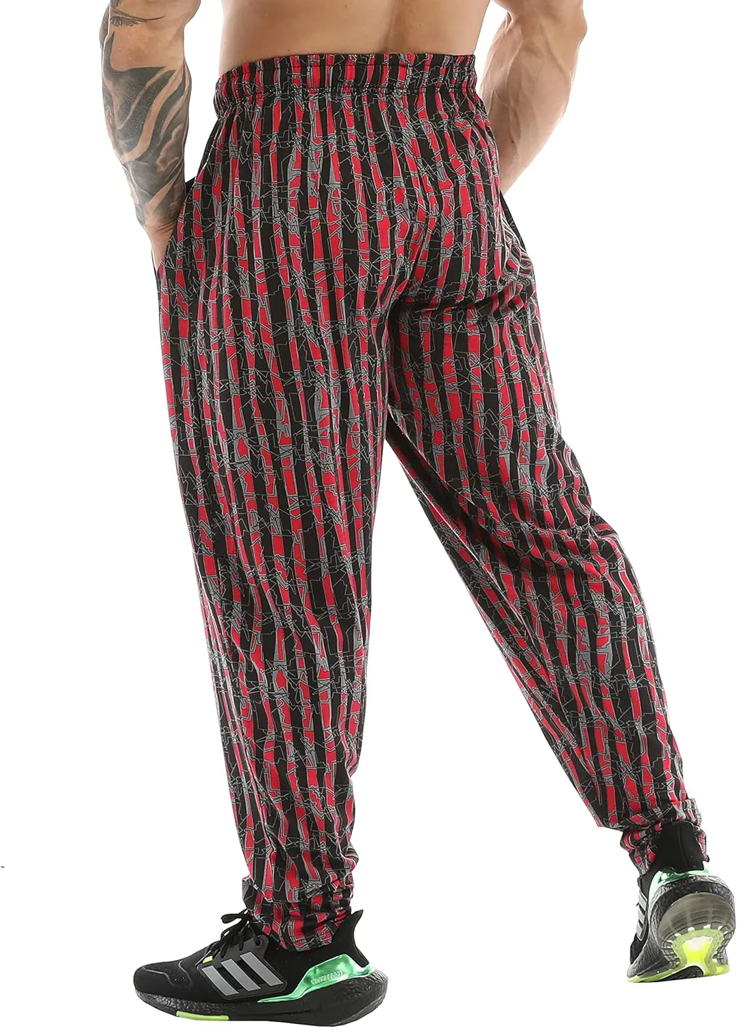 BIG SAM SPORTSWEAR COMPANY Men's Baggy Sweatpants with Pockets, Bodybuilding Active Wear Comfort Design Muscle Pants