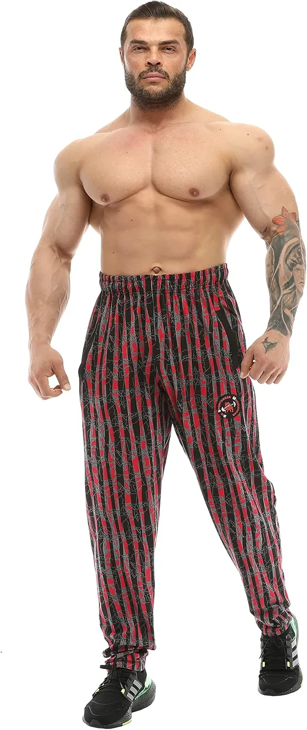 BIG SAM SPORTSWEAR COMPANY Men's Baggy Sweatpants with Pockets, Bodybuilding Active Wear Comfort Design Muscle Pants