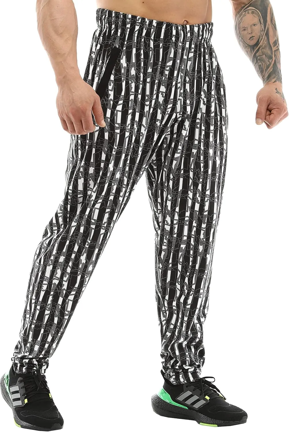 BIG SAM SPORTSWEAR COMPANY Men's Baggy Sweatpants with Pockets, Bodybuilding Active Wear Comfort Design Muscle Pants