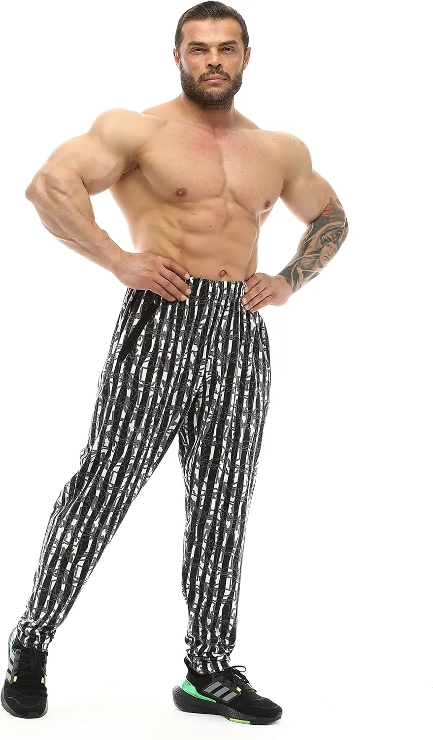 BIG SAM SPORTSWEAR COMPANY Men's Baggy Sweatpants with Pockets, Bodybuilding Active Wear Comfort Design Muscle Pants