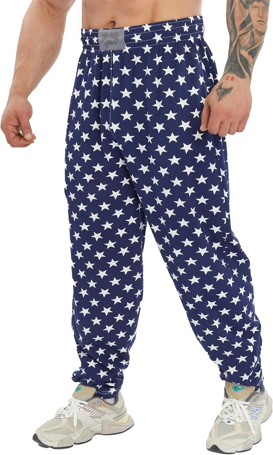 BIG SAM SPORTSWEAR COMPANY Men's Sweatpants with Pockets | Comfort Design Muscle Cotton Workout Pants