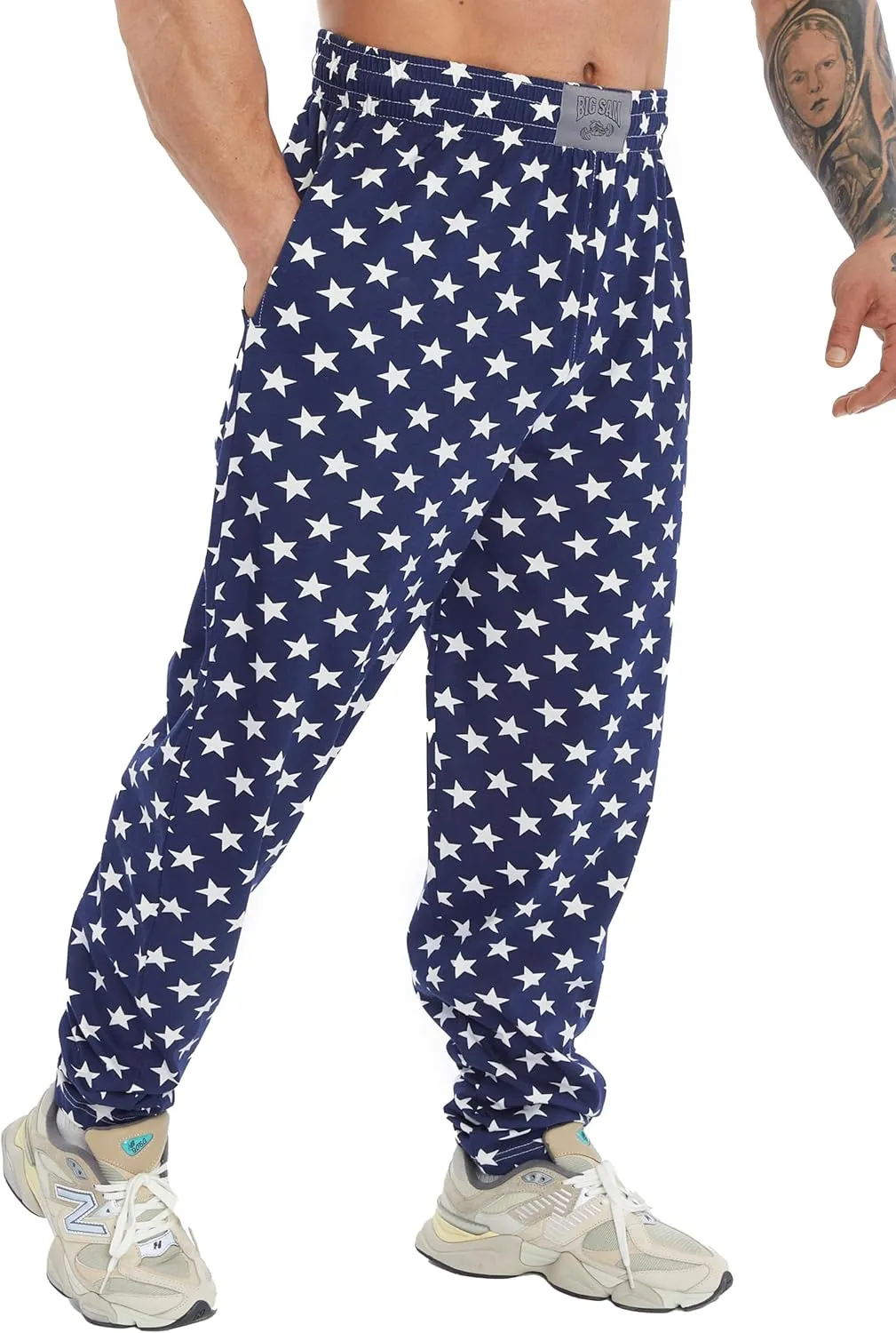 BIG SAM SPORTSWEAR COMPANY Men's Sweatpants with Pockets | Comfort Design Muscle Cotton Workout Pants