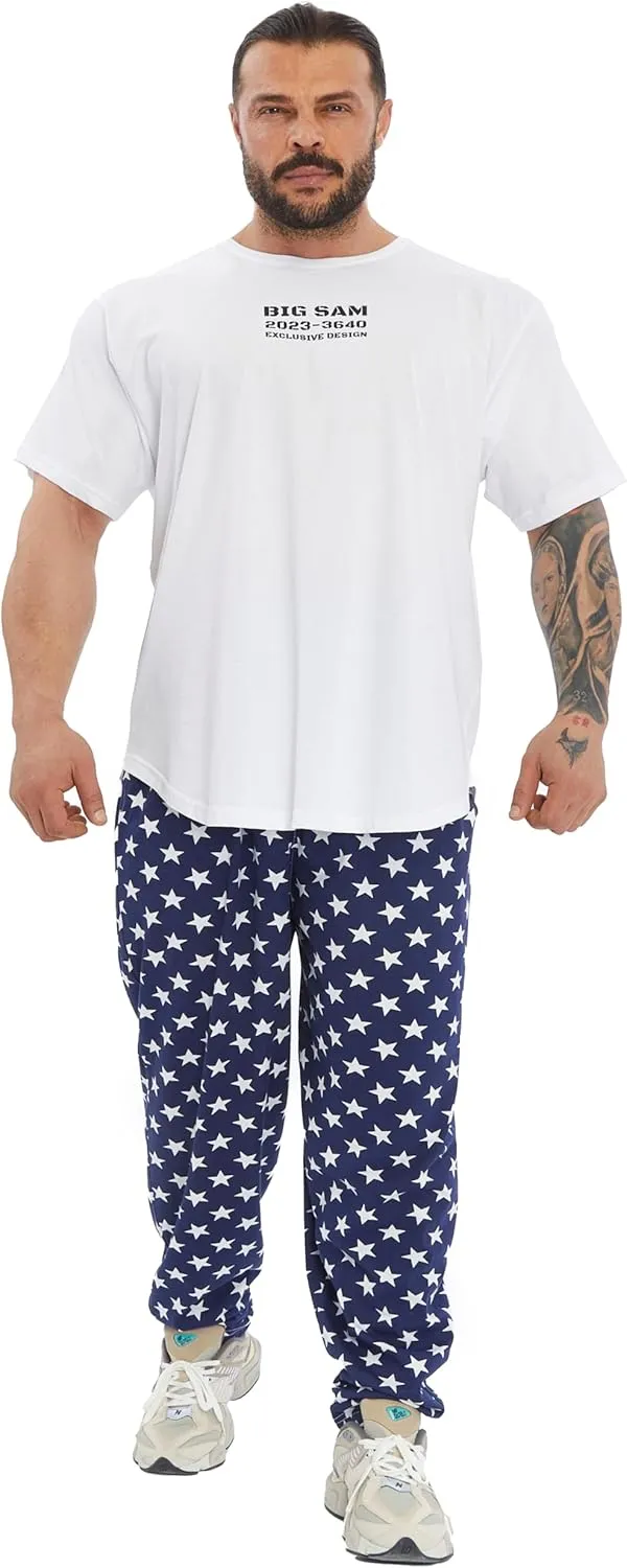 BIG SAM SPORTSWEAR COMPANY Men's Sweatpants with Pockets | Comfort Design Muscle Cotton Workout Pants
