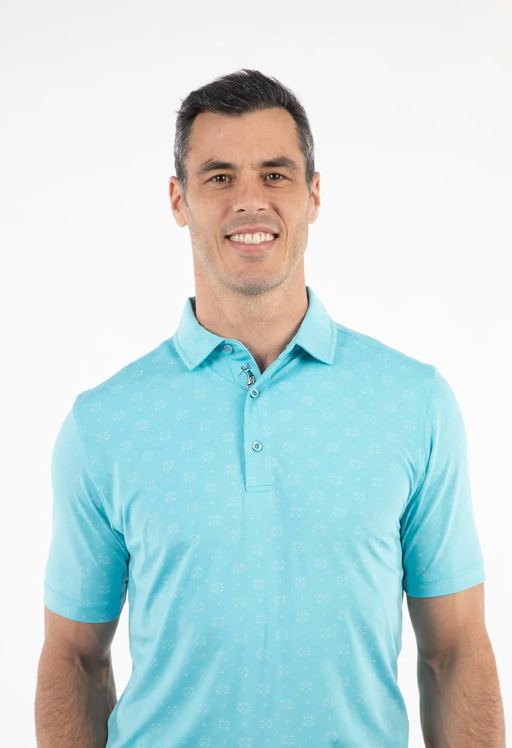 Bobby Jones Mens Short Sleeve Floral Print Performance Golf Polo Shirt (Size Small - 3XL)