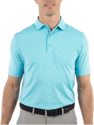Bobby Jones Mens Short Sleeve Floral Print Performance Golf Polo Shirt (Size Small - 3XL)