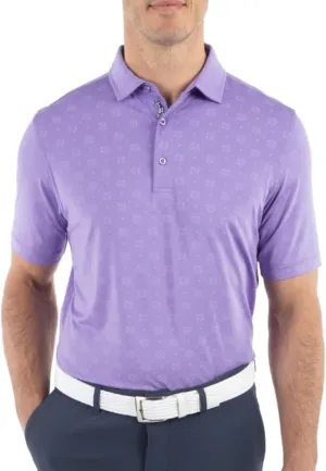 Bobby Jones Mens Short Sleeve Floral Print Performance Golf Polo Shirt (Size Small - 3XL)