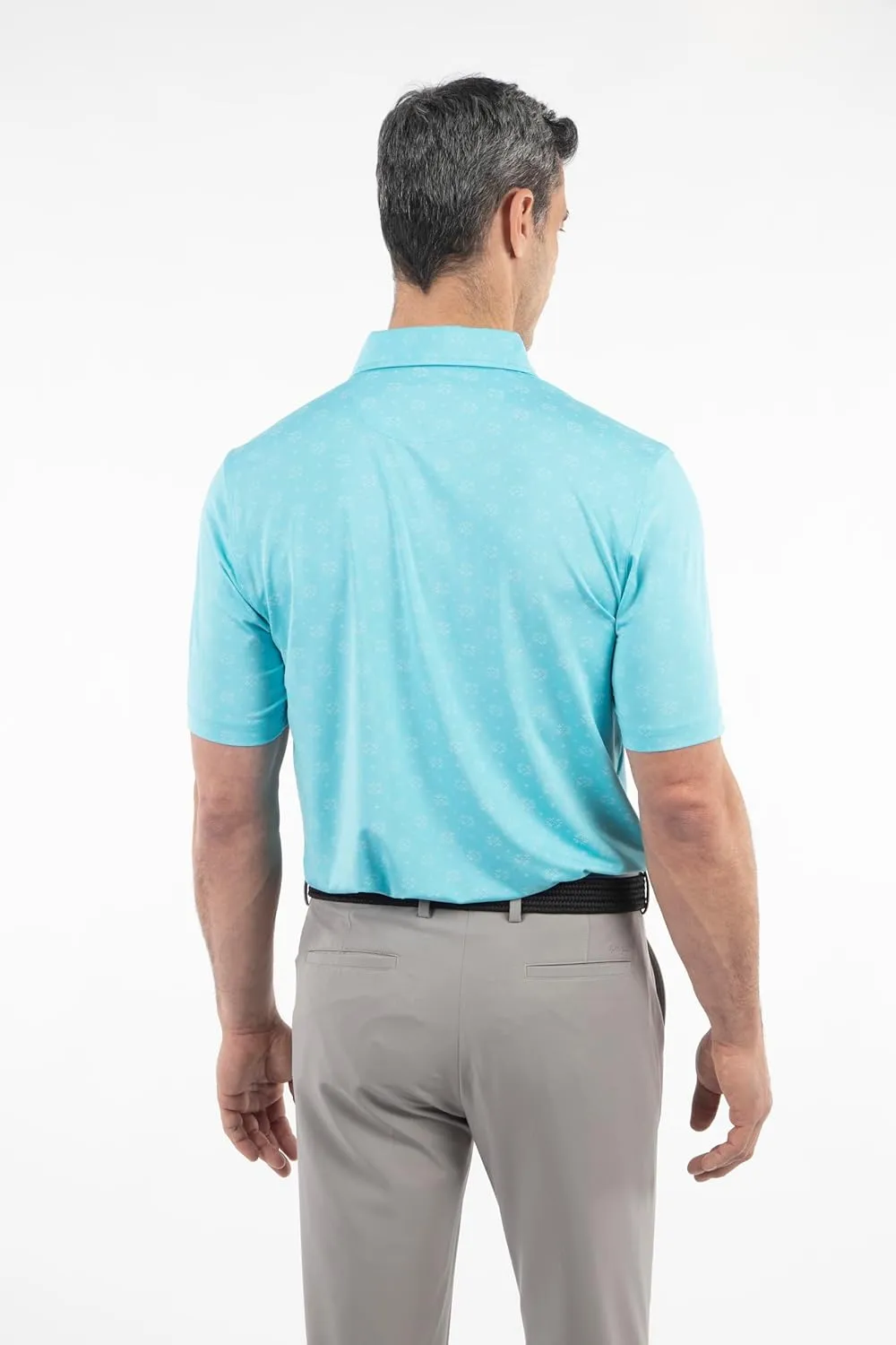Bobby Jones Mens Short Sleeve Floral Print Performance Golf Polo Shirt (Size Small - 3XL)