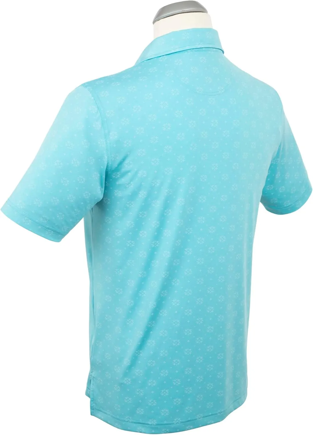Bobby Jones Mens Short Sleeve Floral Print Performance Golf Polo Shirt (Size Small - 3XL)
